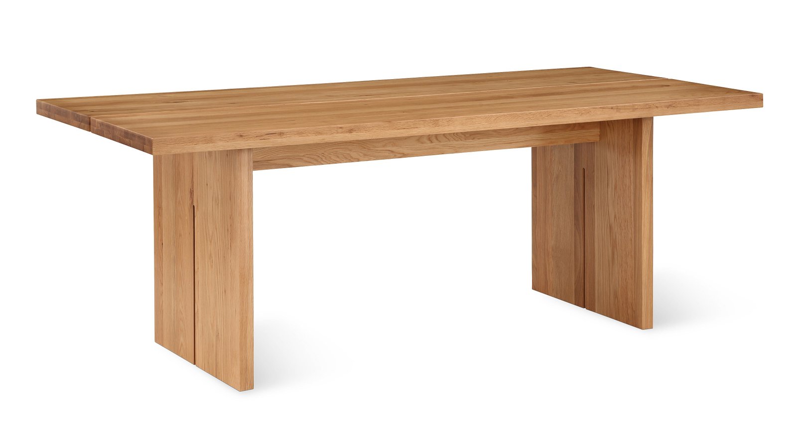 Plane Dining Table Seats 6-8 | Straight Edge | Oak