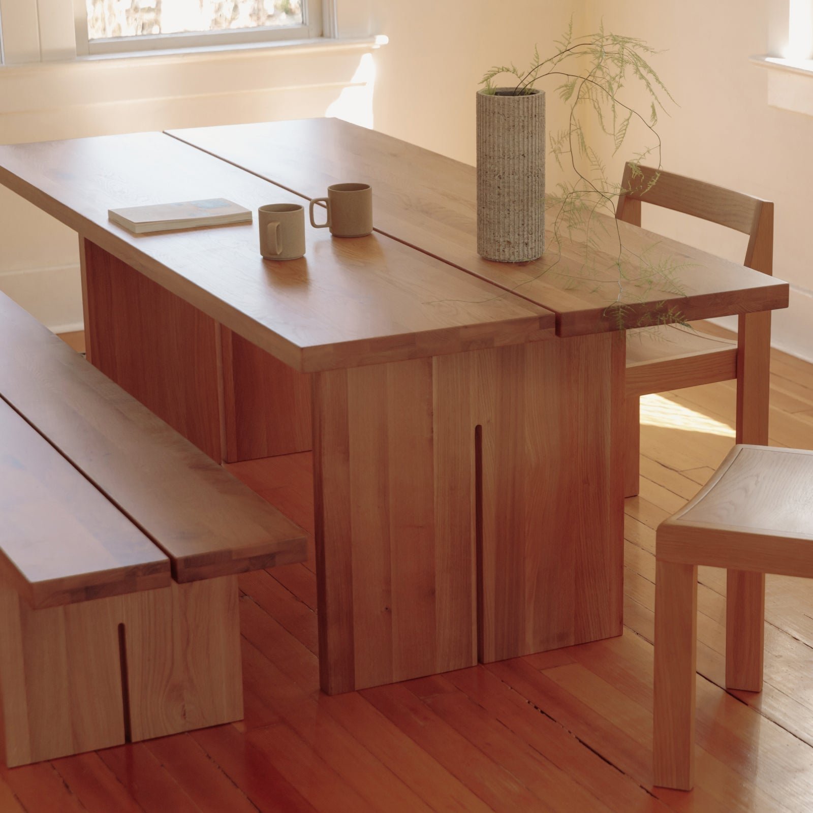 Plane Dining Table Seats 6-8 | Straight Edge | Oak - Image 2