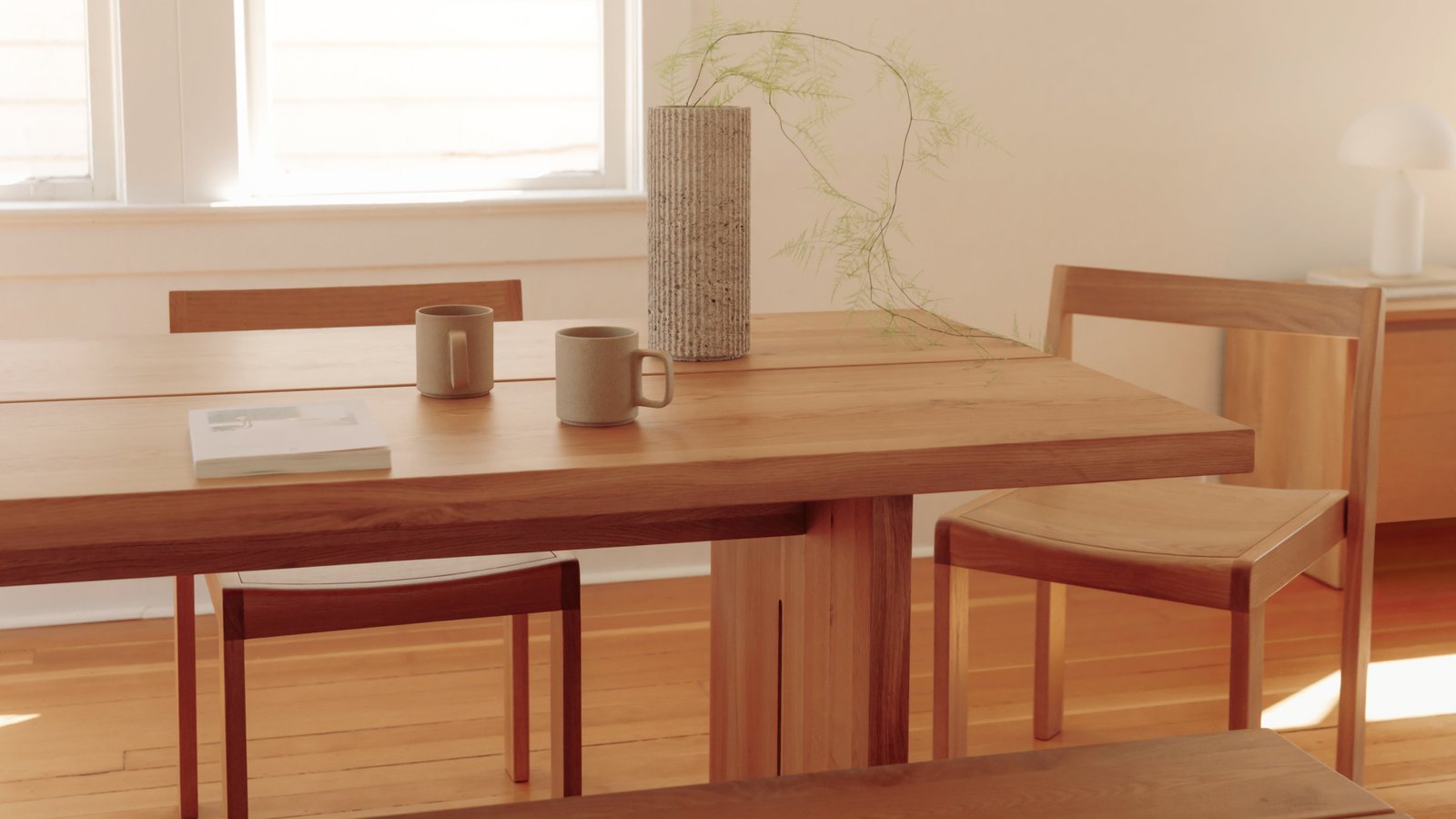 Plane Dining Table Seats 6-8 | Straight Edge | Oak - Image 8
