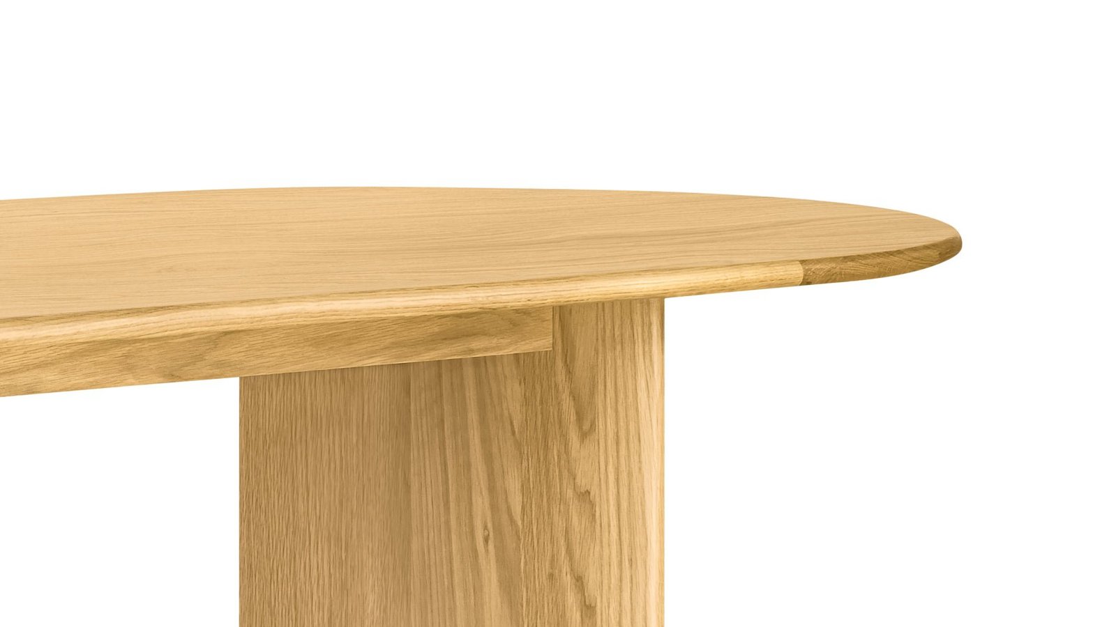 Union Dining Table Seats 6-8 People White Oak - Image 8