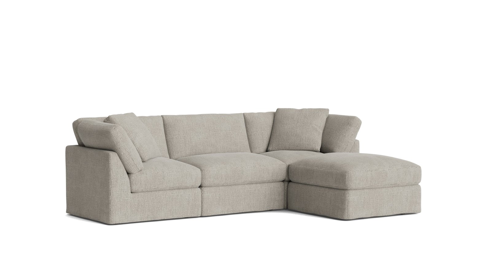 Get Together 4-Piece Modular Sectional Oatmeal - Image 4